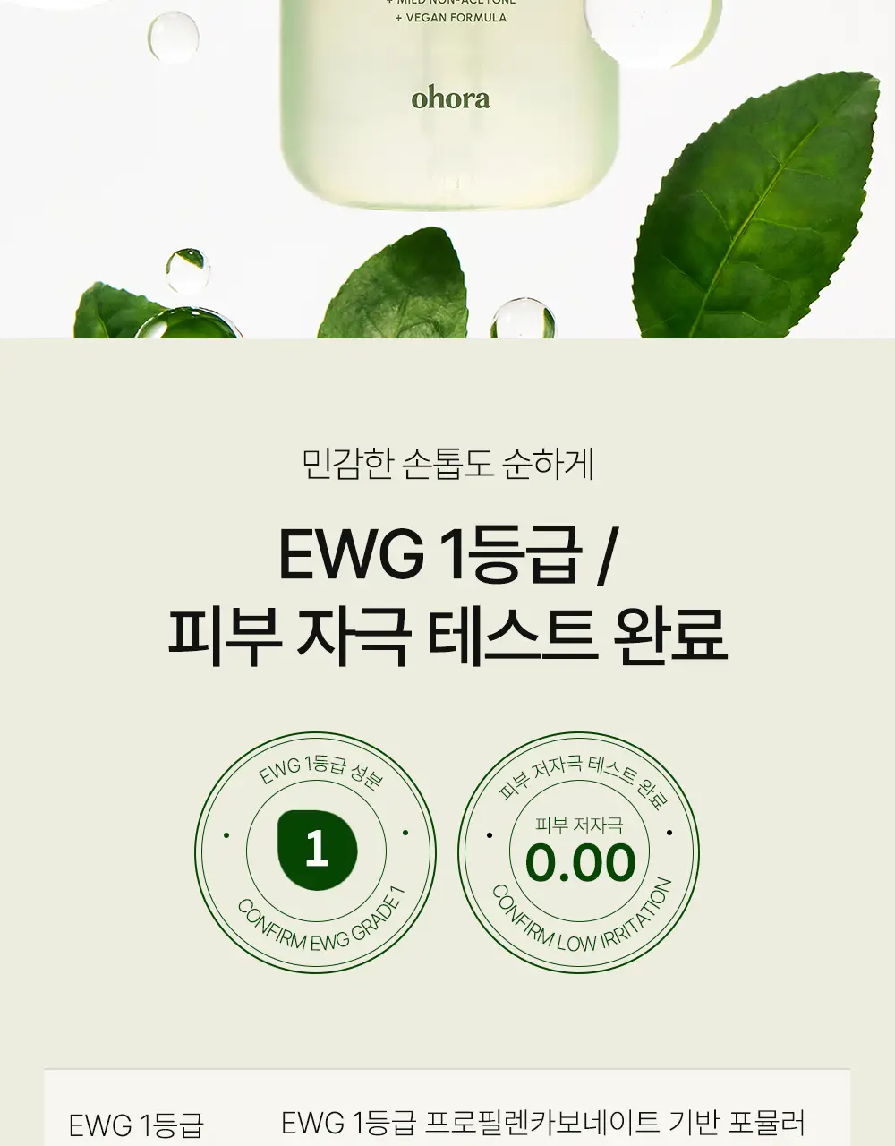 [NEW] 오호라 그린티 3-in-1 네일 리무버 50ml 상세페이지 8